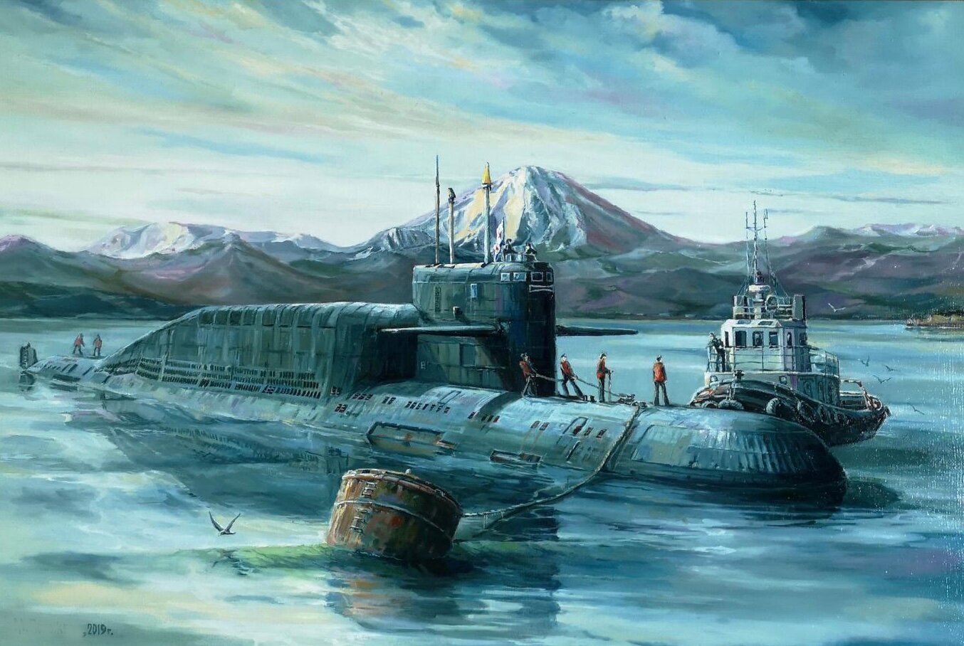 Мировой подводный флот. Маринист Лубянов. Подводная лодка Петропавловск Камчатский к 211.